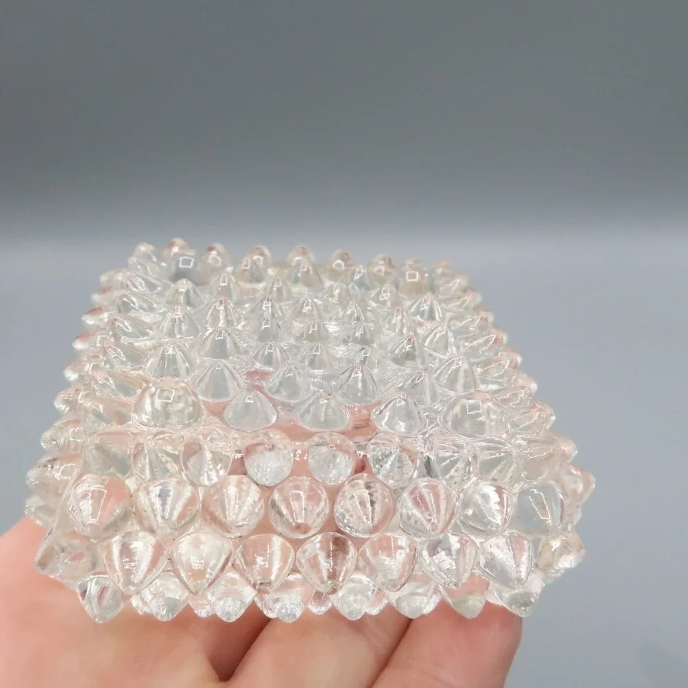 Vintage Fenton Hobnail Glass Clear 3